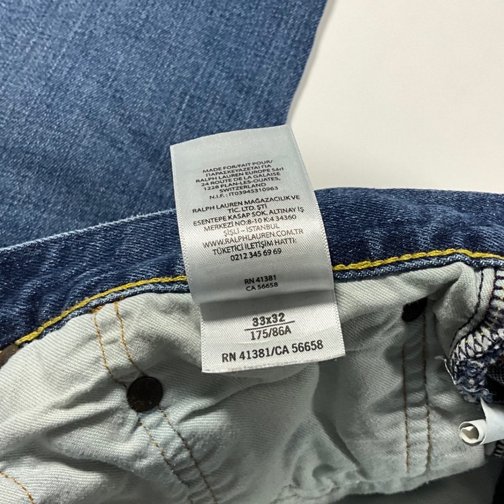 Polo Ralph Lauren Hampton Relaxed‎ Straight Jeans Mens 33x32 - Picture 4 of 16